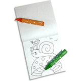 Carry Along! Coloring Book and Crayon Set - Garden Pals - Set of 9 Crayons