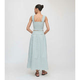 The Delphine Nap Skirt - Blue/Red Gingham
