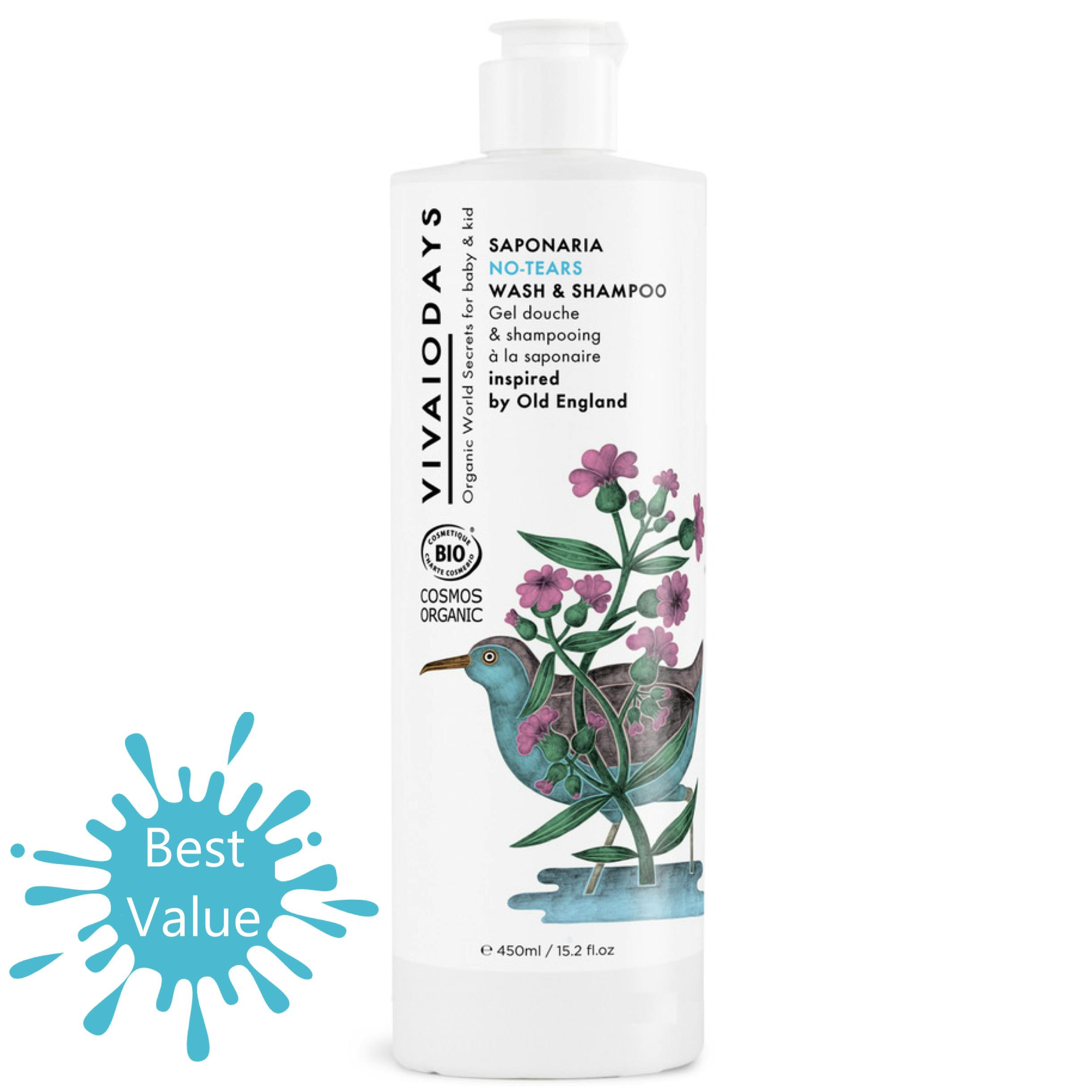 Saponaria No-Tears Wash & Shampoo 15.2 fl.oz. / 450ml
