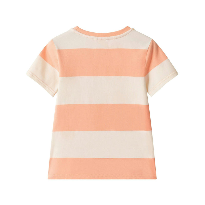 Boys Stripe Pocket Tee | Crab Graphic