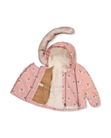 Baby Two Piece Snowsuit Rose Leopard Print