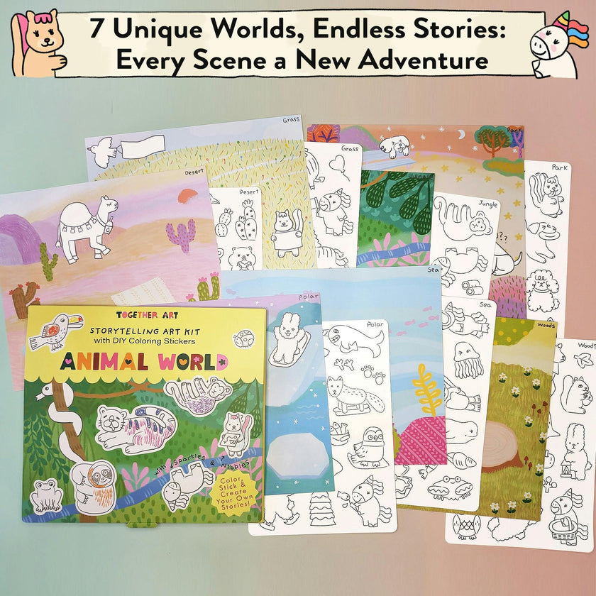 Animal World Storytelling Sticker Kit