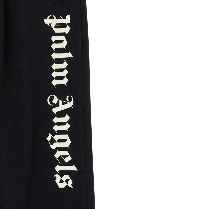 Black Overlogo Sweatpants