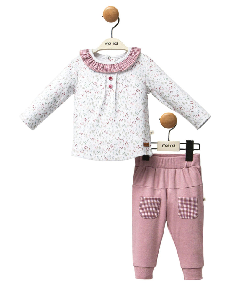 Mauve Flower Garden Outfit Set