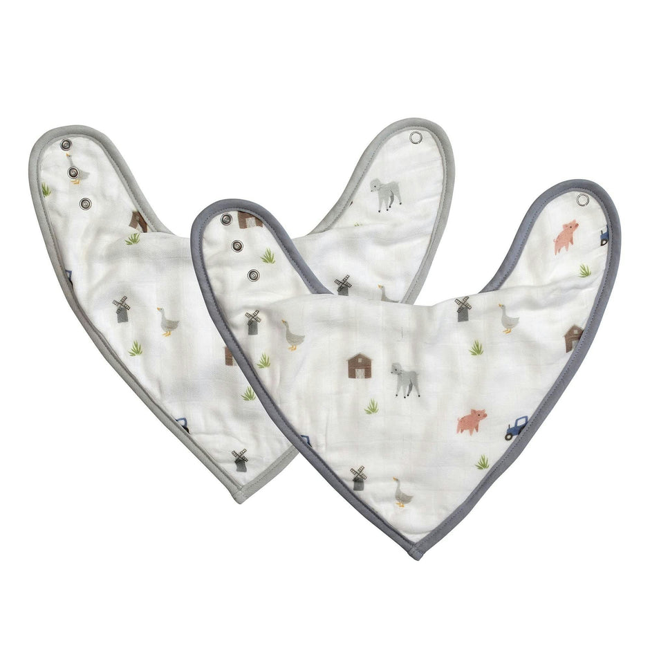 Farm Animals Bib Set