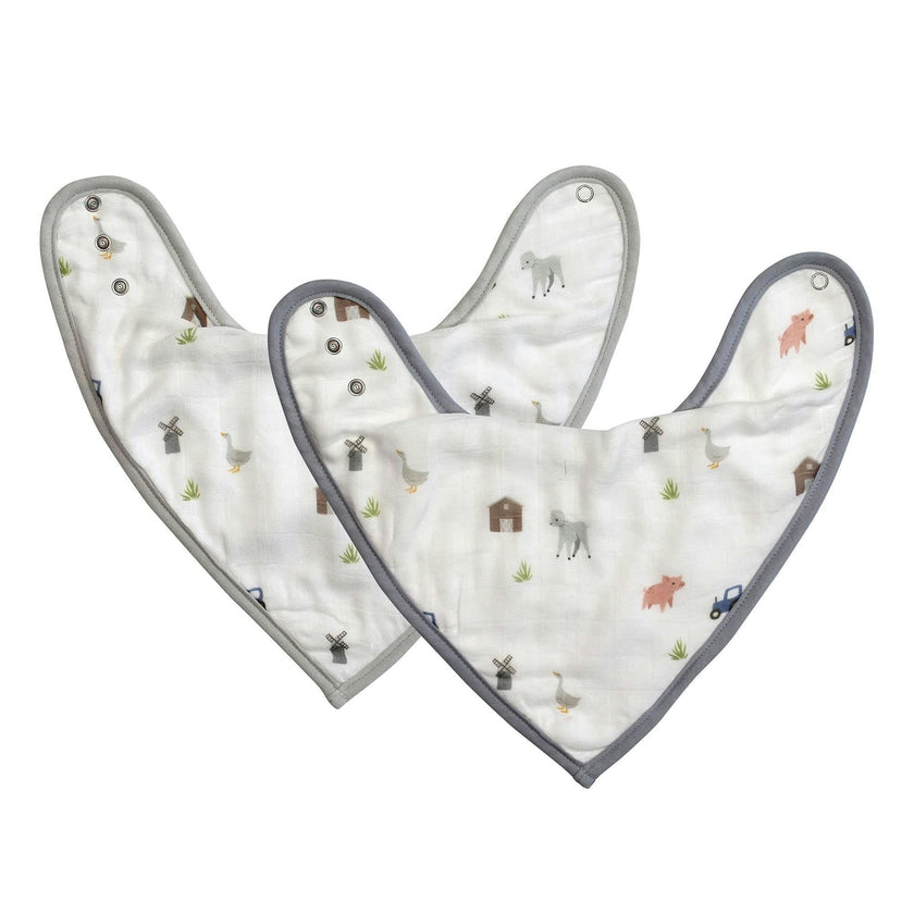 Farm Animals Bib Set