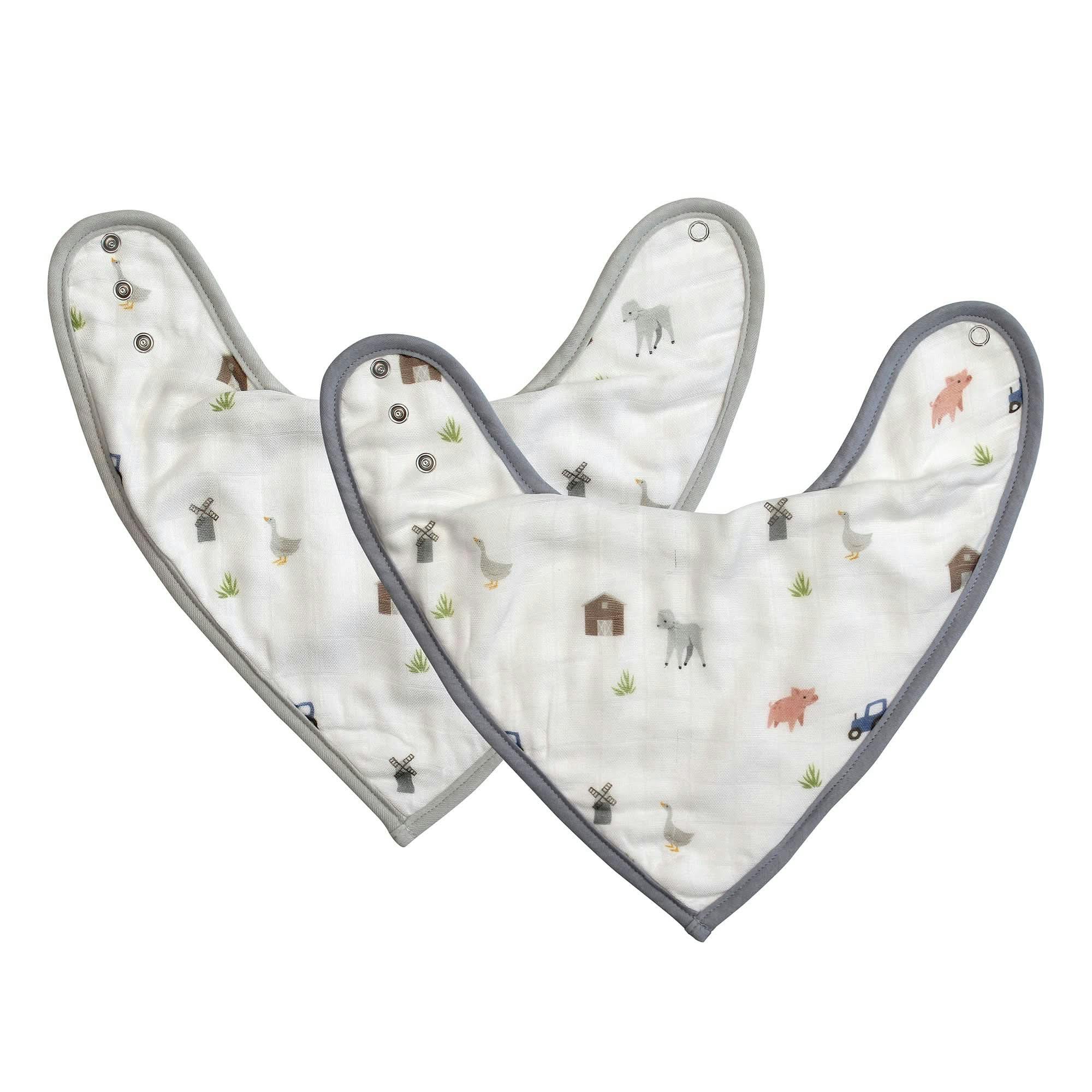 Farm Animals Bib Set