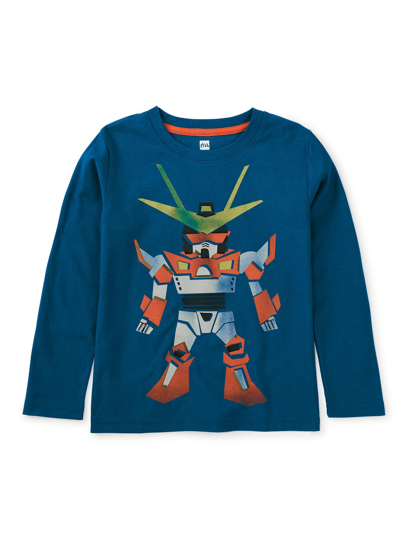 Go Go Robot Graphic Tee, Aruba