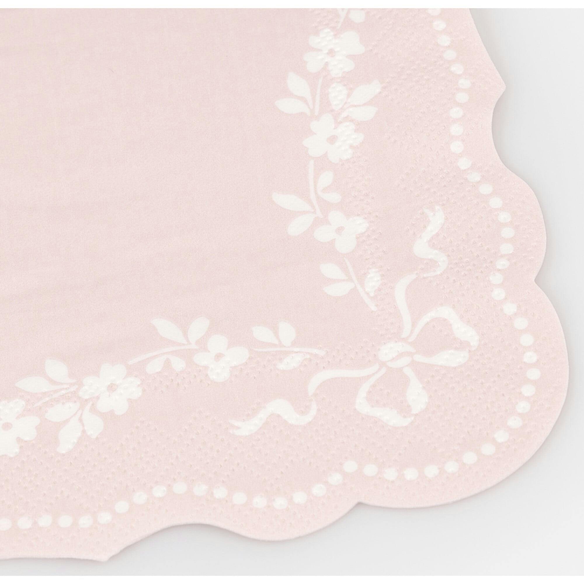 Rococo Pink Small Napkins