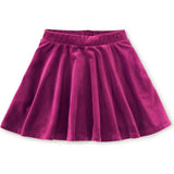 Velour Twirl Skirt, Purple