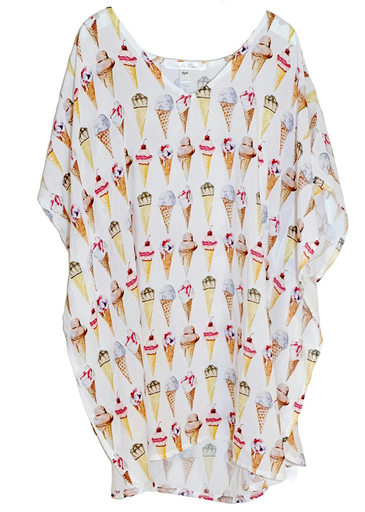Print Cover-Up Poncho