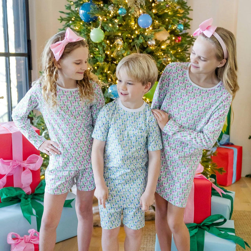 Charles Boys' Short Set - Mod Holiday Blue