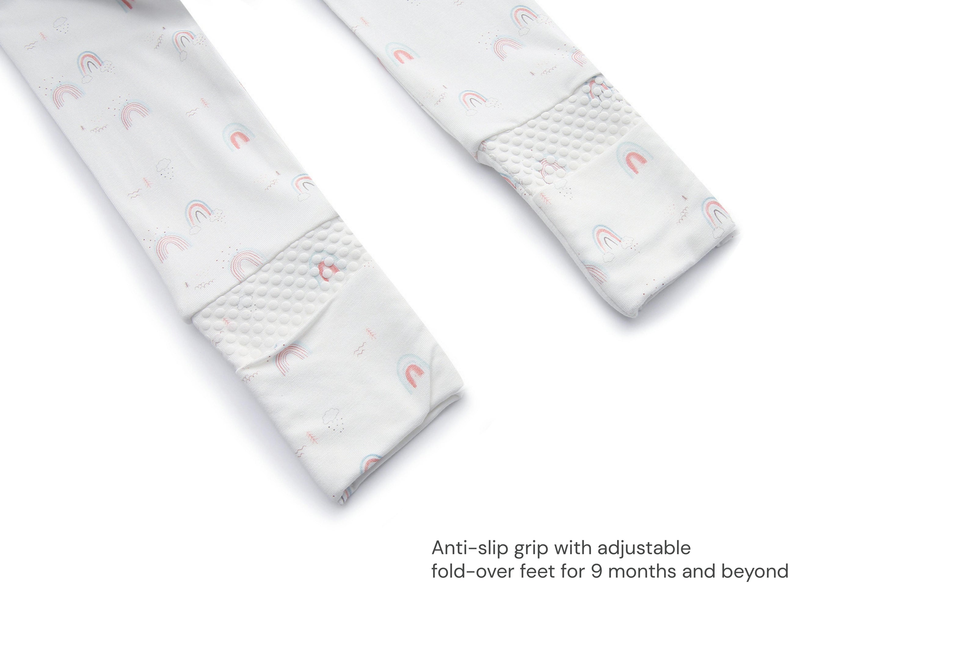 Bamboo Magnetic Footie Pajama - Arc en ciel
