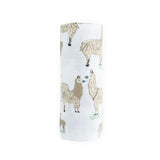Cotton Muslin Swaddle Blanket - Llama Llama