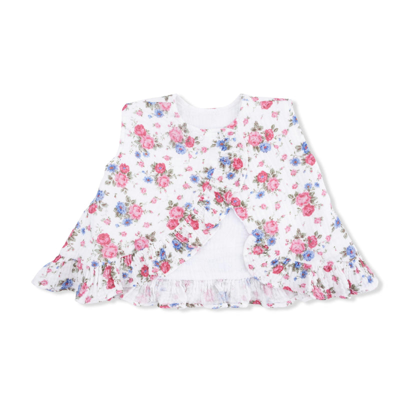Cabbage Roses - Ruffle Back Top and Bloomer