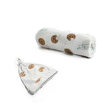 Bamboo Muslin Swaddle Blanket & Topknot Set
