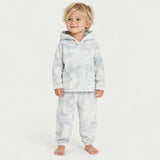 Marble Stripe Rib Hoodie and Jogger Set