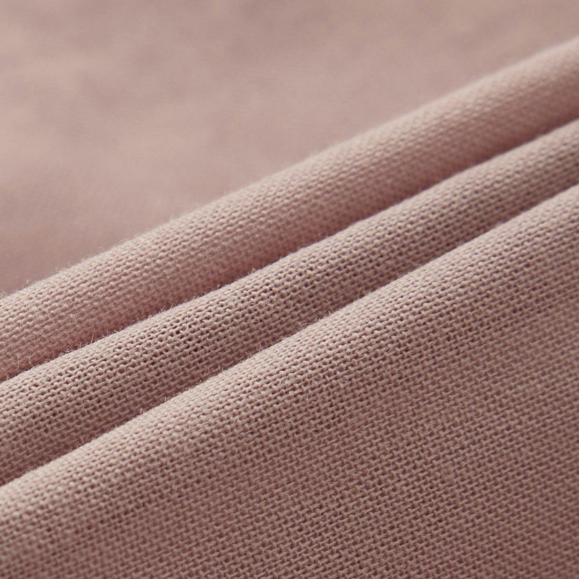 Mushroom Corduroy Long Sleeve Collared Dress