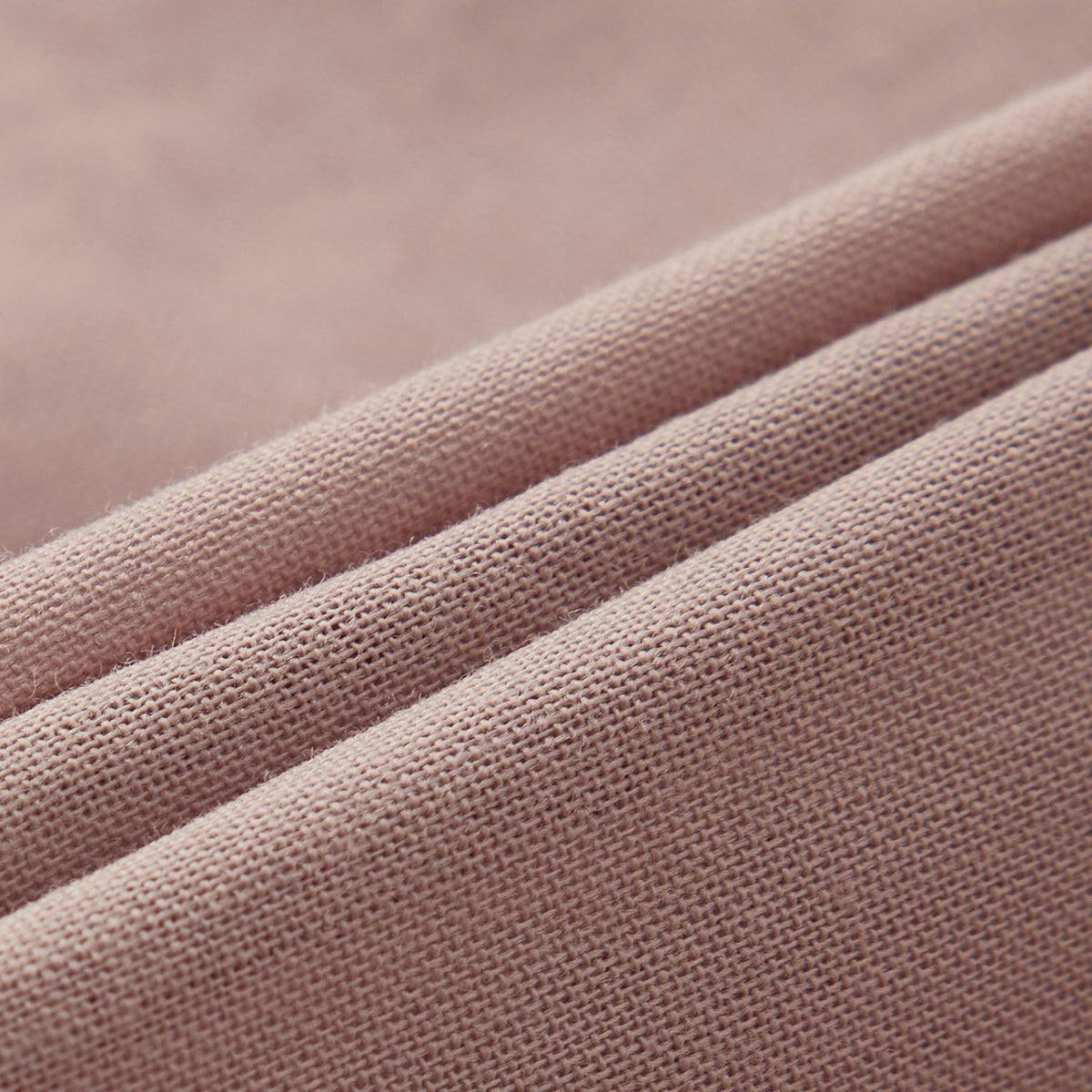 Mushroom Corduroy Long Sleeve Collared Dress