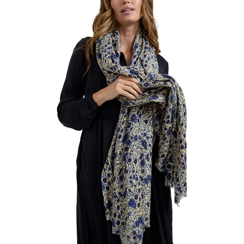 Karen Aster Floral Scarf