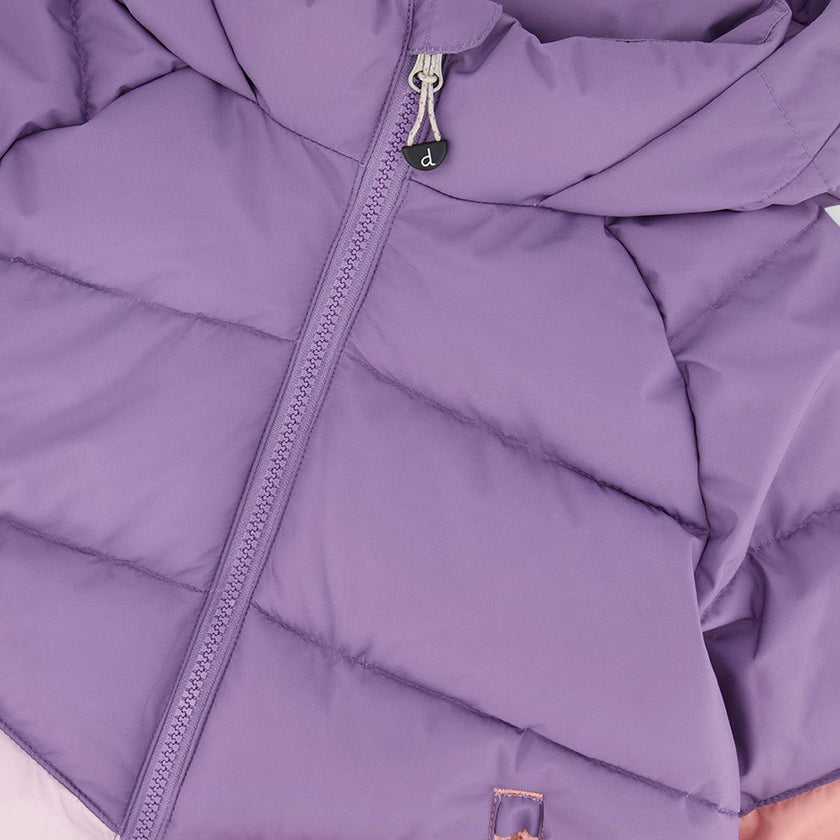 Color-Block Winter Jacket Violet