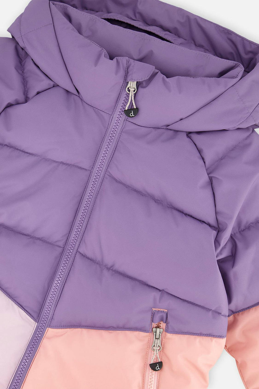 Color-Block Winter Jacket Violet