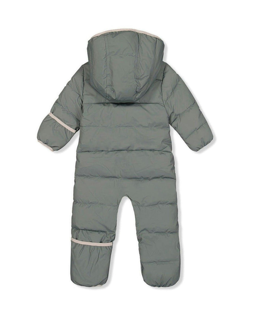 Baby Cloud One Piece Snowsuit Adapted For Car Seats Sage Green