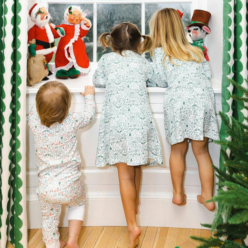 North Pole Tess Lounge Dress, Multi