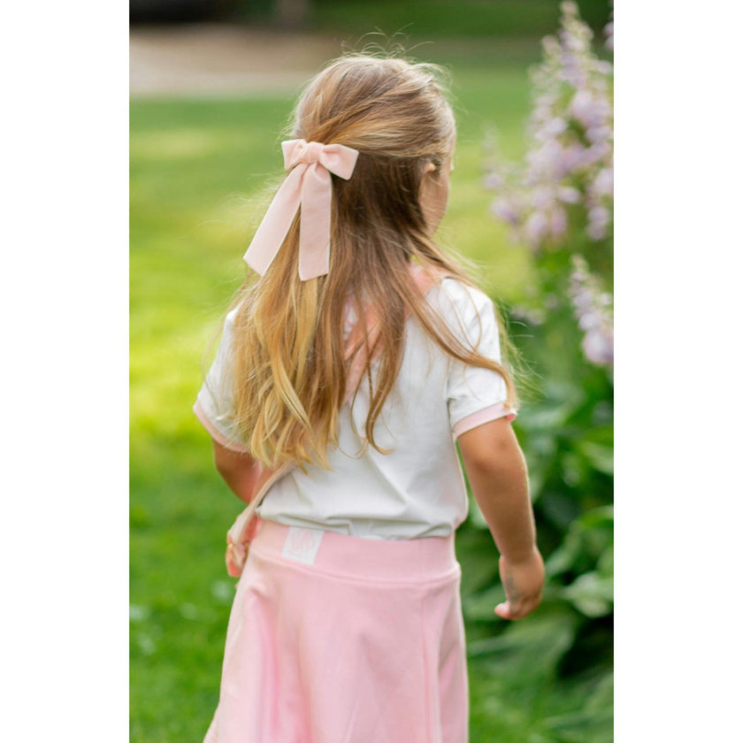 Velvet Long-Tailed Bow Barrette