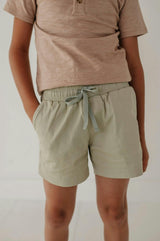 Boy's Twill Beach Shorts Desert Sage