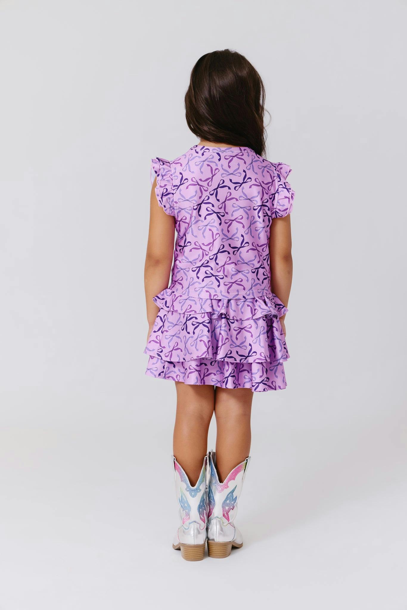Girls Hi-shine Tiered Skirt