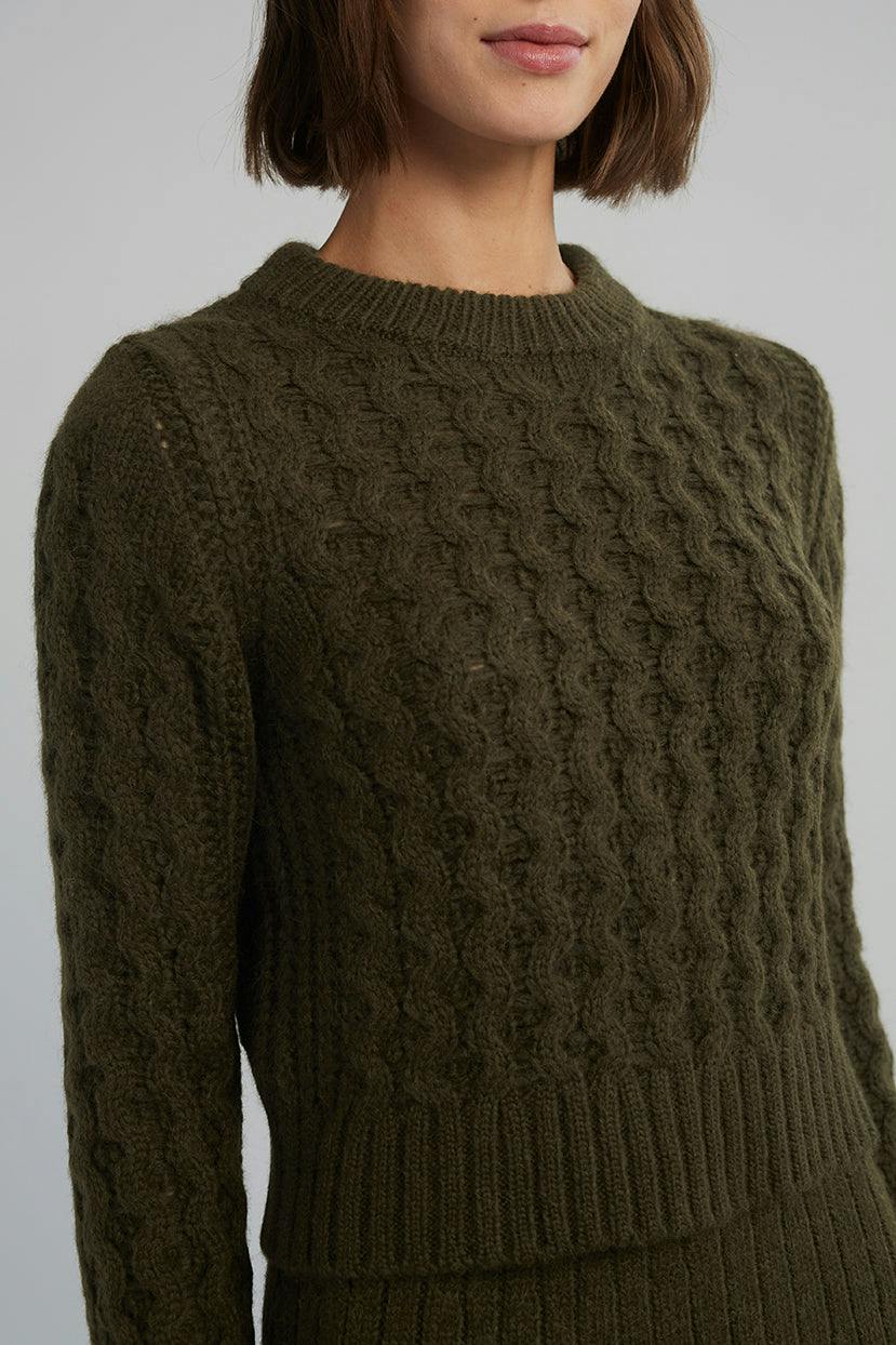 AMARA SWEATER | DARK OLIVE