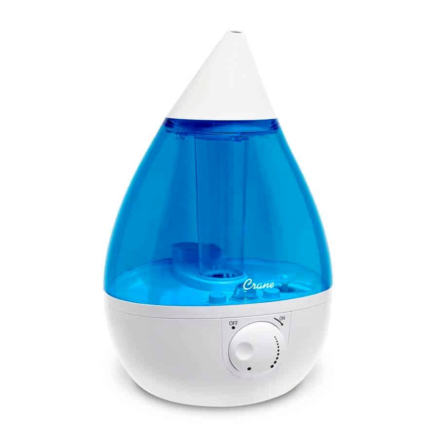 Crane 1 Gallon Drop Shape Cool Mist Humidifier for Nursery