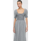 The Madeline Nap Dress - Black/Sand Gingham