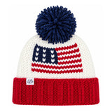 American Flag Bobble Hat