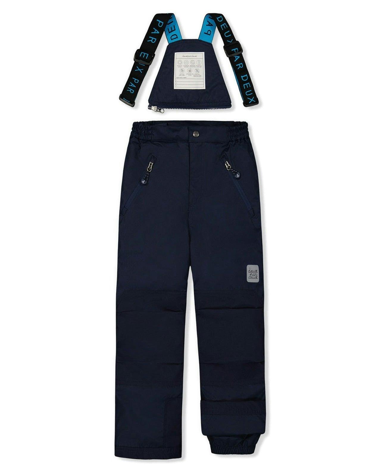 Two Piece Play Snowsuit Light And Dark Blue With Navy Pants