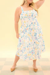 Petal Dress in Blue Bouquet