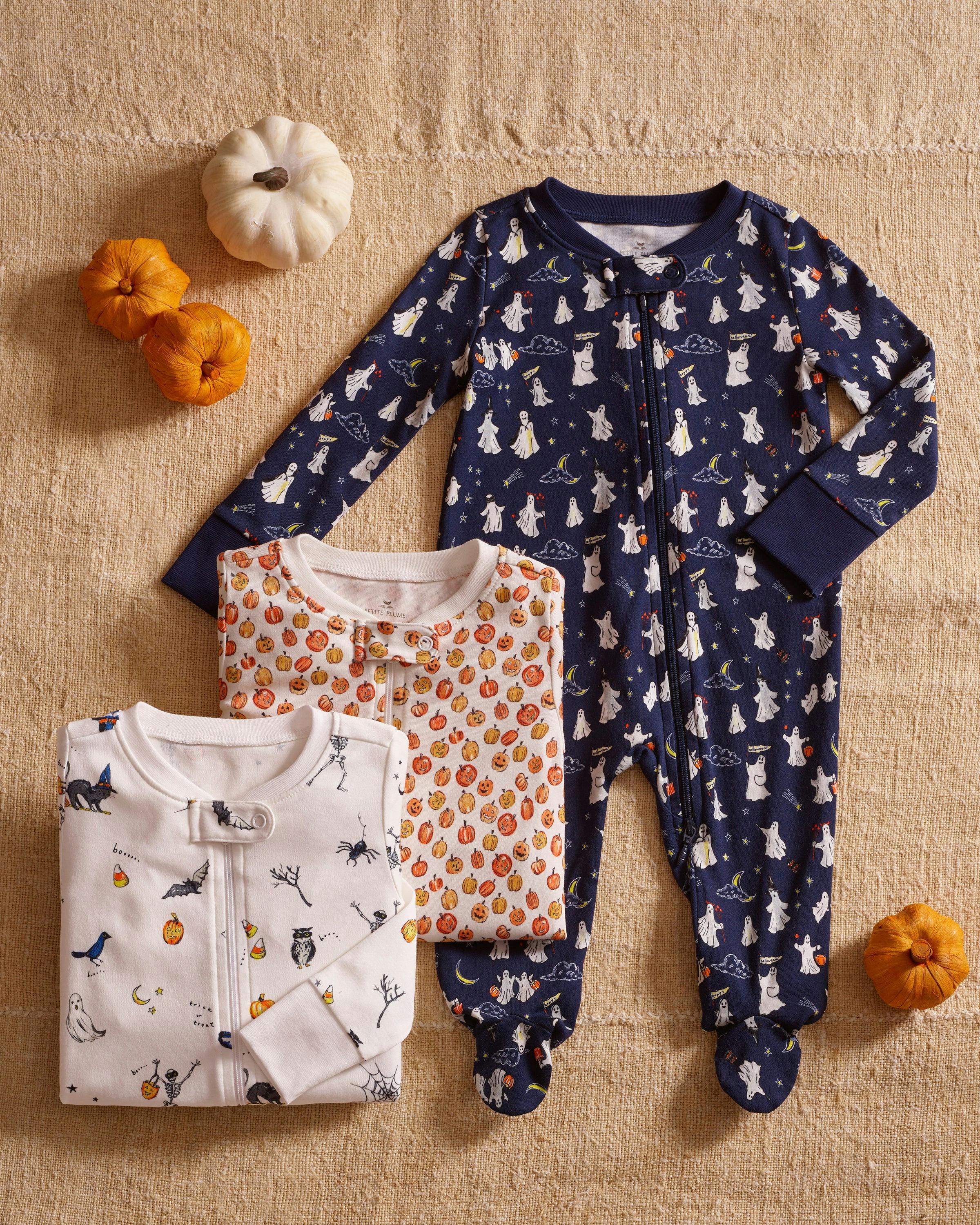 Baby's Pima Romper in Spooky Slumber