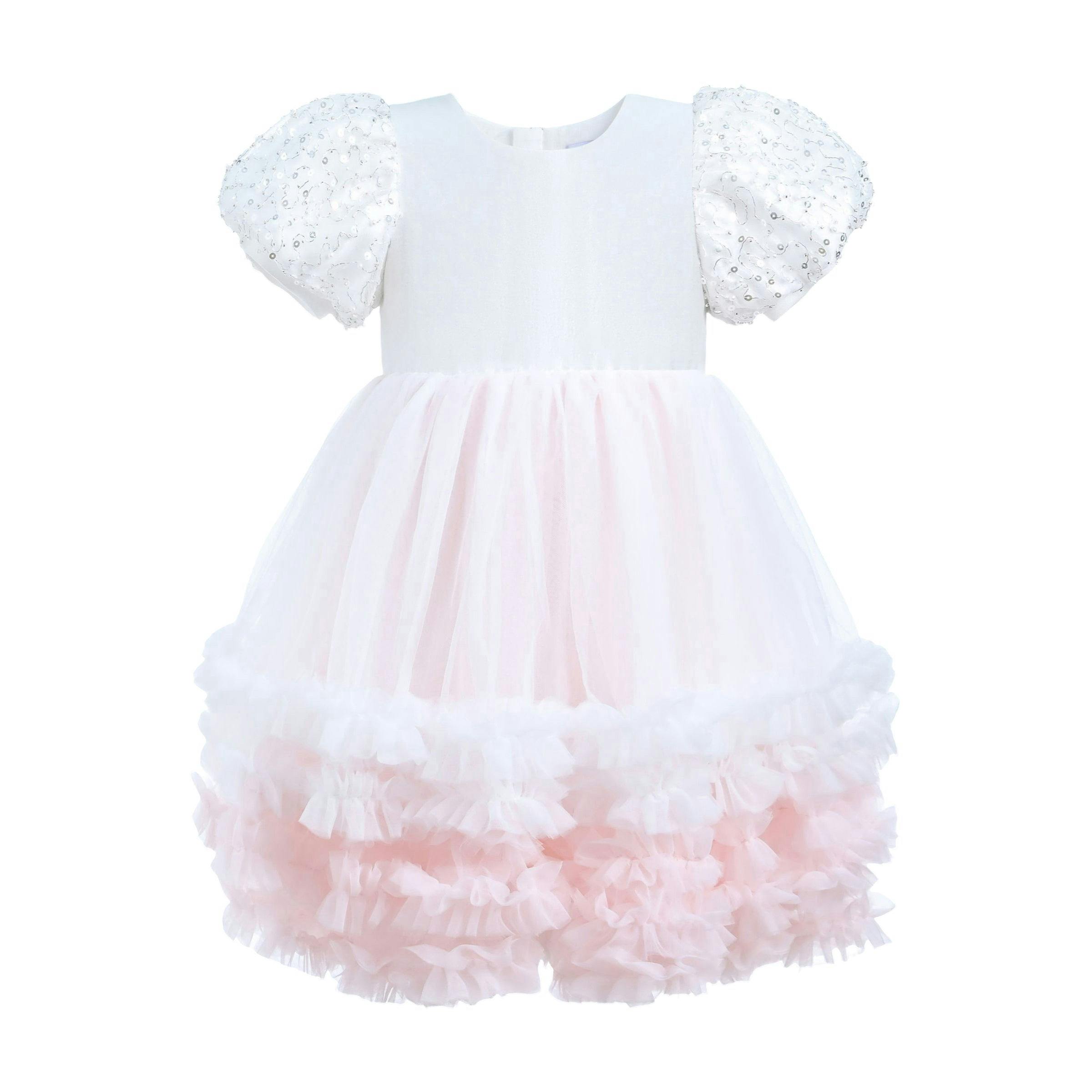 White Gem Teacup Dress