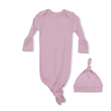 Solid Lilas - Knotted Gown and Knotted Hat