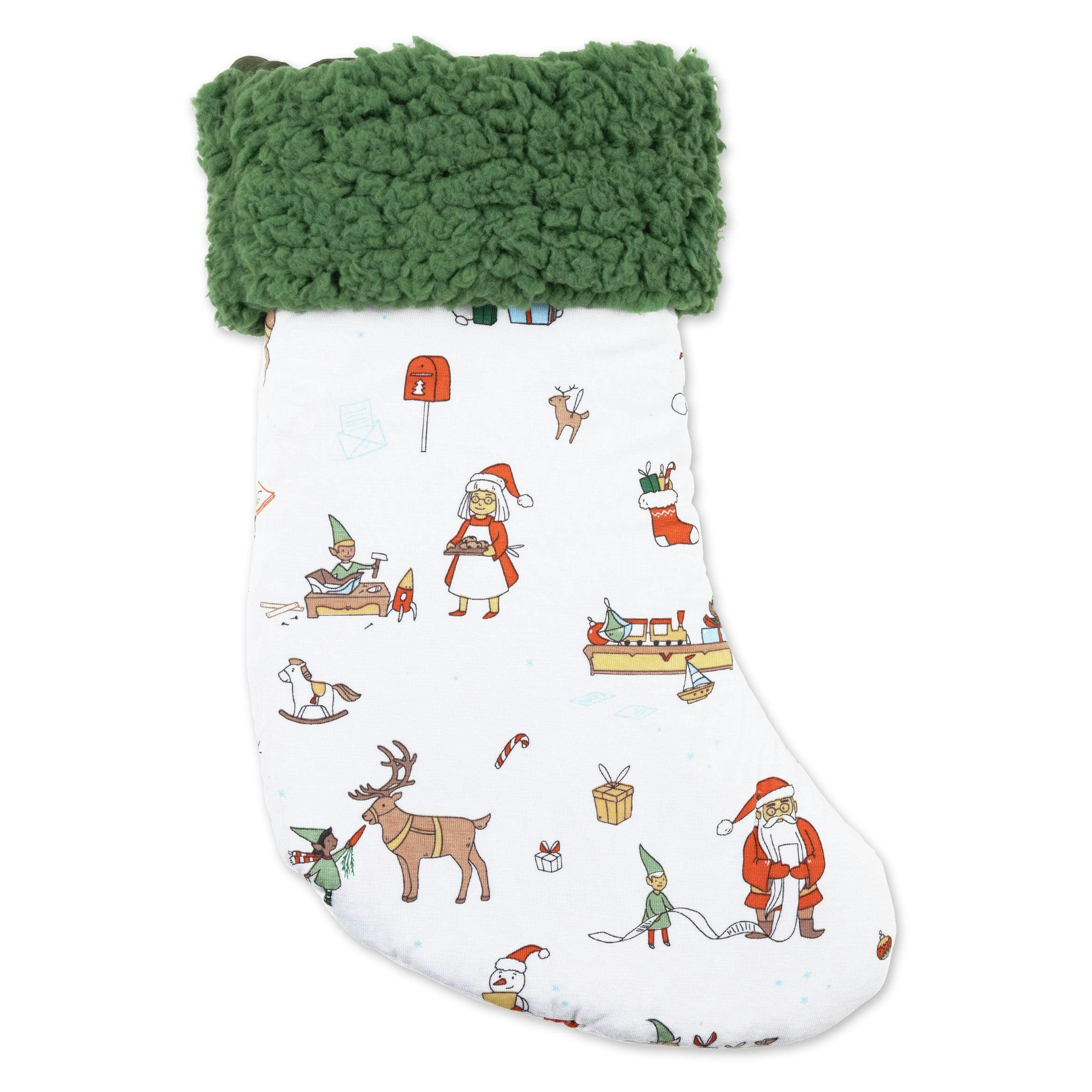 Santa's Workshop Bamboo Sherpa Stocking