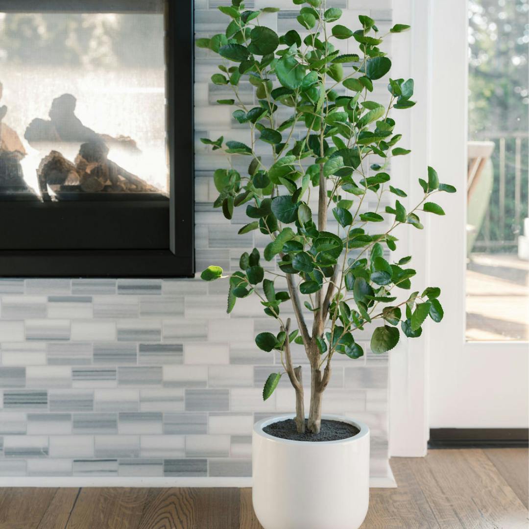4' Faux Potted Eucalyptus Tree