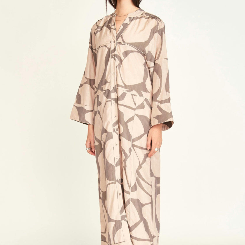 Malmo Dress in Putty Jurassic