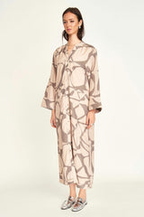 Malmo Dress in Putty Jurassic
