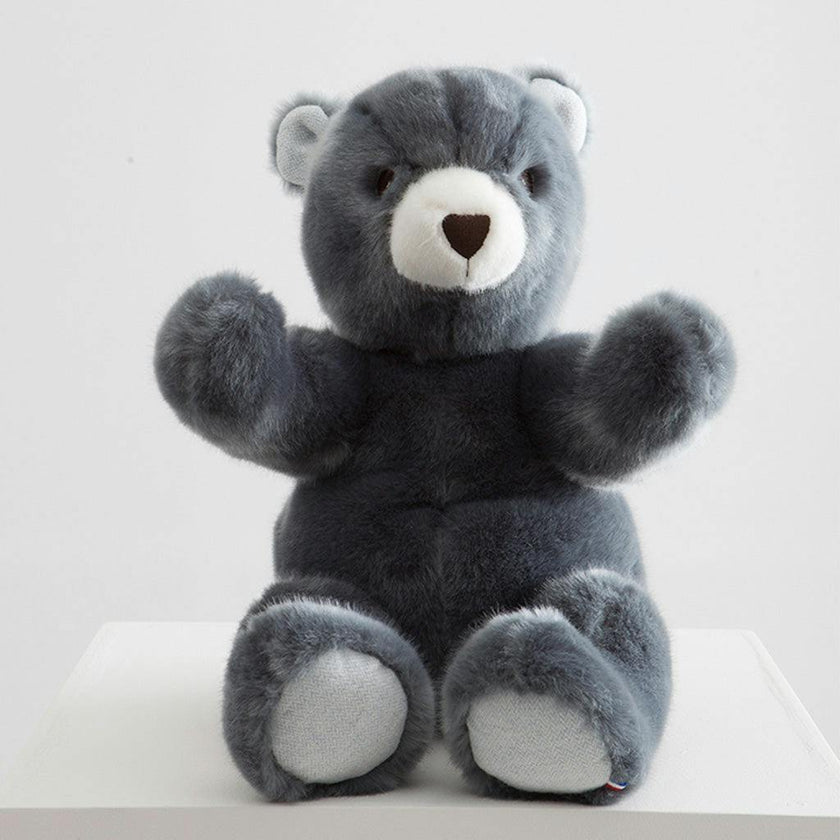 Robert the Bear | Blue-Grey | Chevron Print