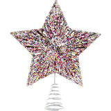5 Point Glittered Star Tree Topper