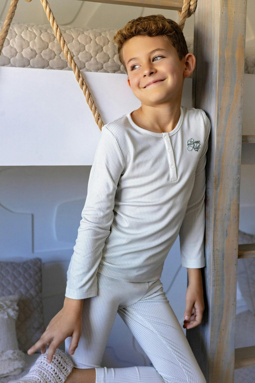 Gingham Loungewear Set, Boys