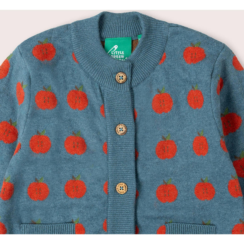 Apple Knitted Cardigan, Blue
