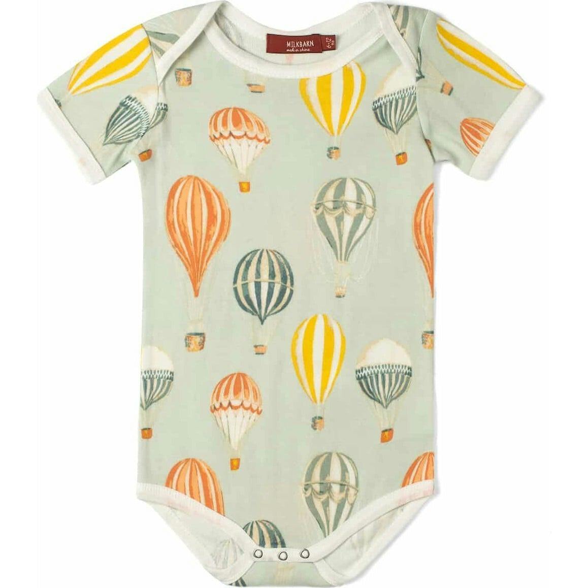 Vintage Balloons Organic Cotton Short Sleeve One Piece