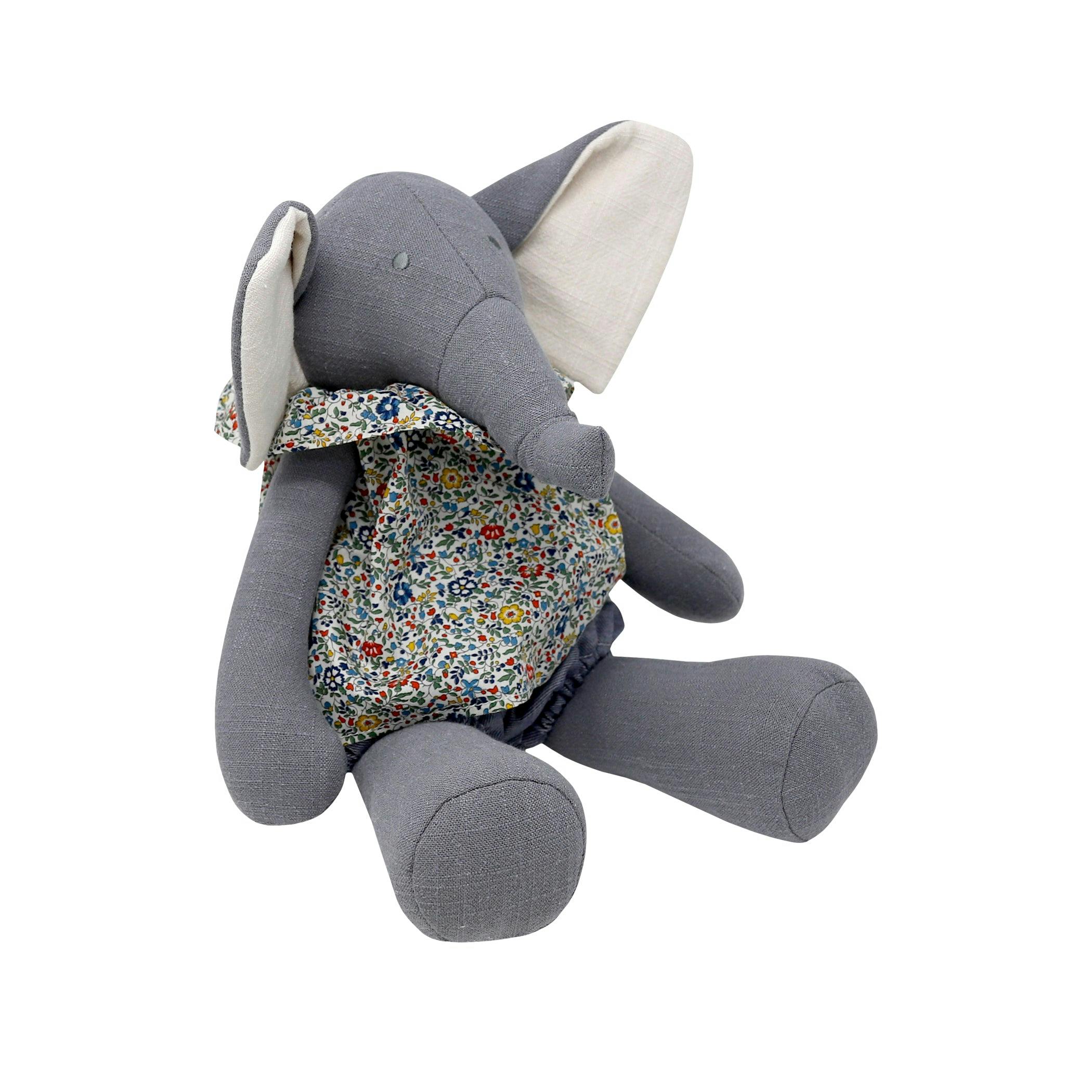 Pamplemousse Peluches Bernadette the Elephant - Small Grey